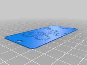 dad holiday tag customized 3d print model - Mito3D