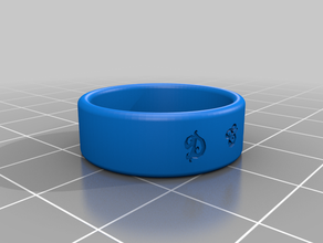 my customized ring round edge 3d print model - Mito3D