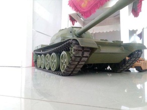 1 16rc tanque t54 t34-3 médio 3d print model - Mito3D