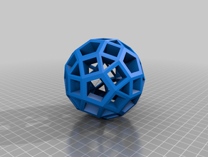rhombicosidodecahedron su misura 3d print model - Mito3D