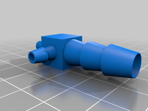 hose connector 2x5 1x9 customized 3d print model - Mito3D