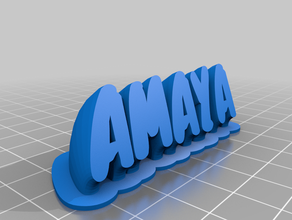 amaya personnalisé 3d print model - Mito3D