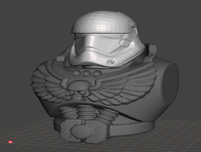 28mm escala de primeira ordem storm trooper capacete 40k warhammer warhammer40k 3d print model - Mito3D