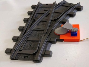 playmobil - automático railswitch ferroviário de trem 3d print model - Mito3D