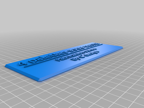 etiqueta da paleta de sous-verre personalizado 3d print model - Mito3D