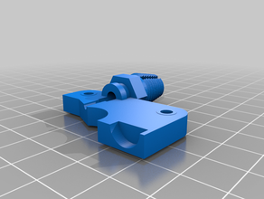 extruder Platte fix monoprice mini-delta bowden-extruder 3d print model - Mito3D