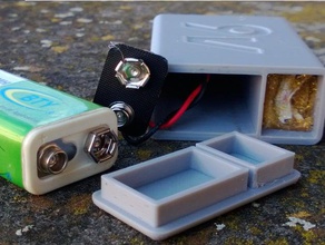 9v battery power bank charging prototype usb 3d print model - Mito3D