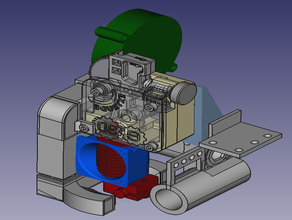 cl-260 portador conjunto de ventilador e3d del titan extrusor cl260 e3d-titan 3d print model - Mito3D