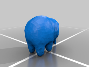 l'éléphant animal blender 3d print model - Mito3D