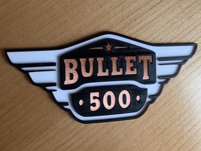 royal enfield bullet 500 logosu 3d print model - Mito3D