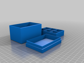 casella di compartimenti 3d print model - Mito3D