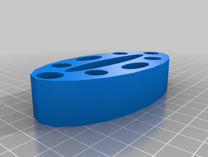 tomurcuk düzeltici tablo - dalgalı davey 3dprintable bong bud masa üstü ot değirmeni 3d print model - Mito3D