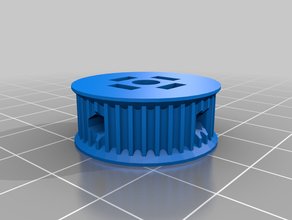 my customized gt2 gear pulley idler 3d print model - Mito3D