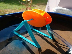 Wasserrad unterstützen 3d print model - Mito3D