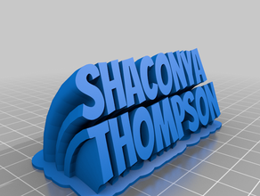 thompson personalizado 3d print model - Mito3D