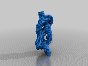 sekiz düğüm şekil rakamı knot ip ropework 3d print model - Mito3D