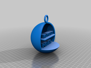 boule noel 3d print model - Mito3D