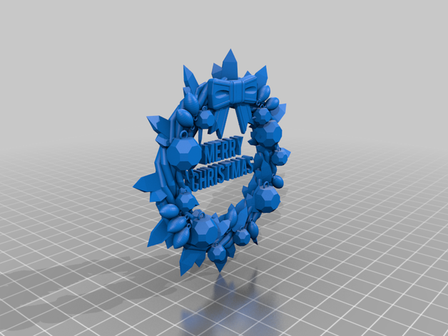 corona de navidad 3D print model - Mito3D