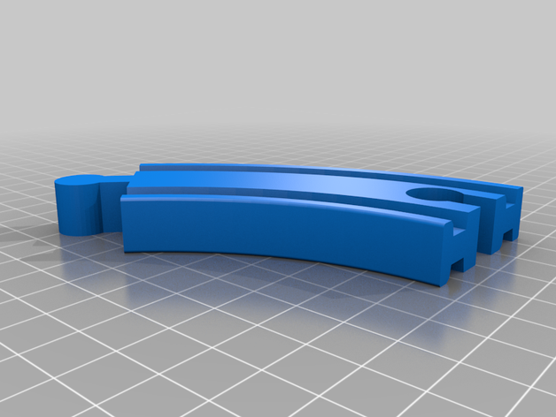 curva de comboio ferroviário 3D print model - Mito3D