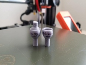 ball socket joint tolerance test 3d printing articulation calibration print tight 3d print model - Mito3D