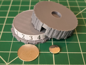 ps dial 45 mm miniaturas - colunas 3d print model - Mito3D