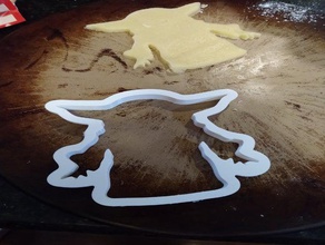 baby yoda cookie cutter mandalorian cookiecutter 3d print model - Mito3D