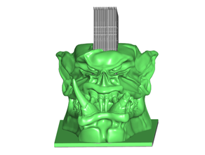 orc business card holder holders office 3d print model - Mito3D
