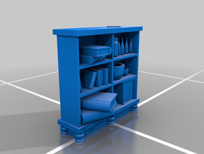 Bücherregal dnd rpg tabletop 3d print model - Mito3D
