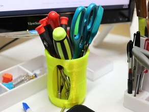 tool organizer pen cup holder 3d print model - Mito3D