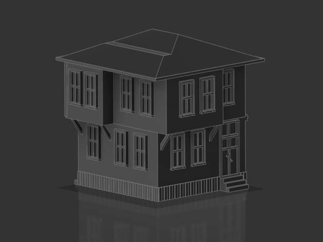 ottoman old turkish house 3D print model - Mito3D