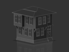 Osmanlı eski Türk evi 3d print model - Mito3D