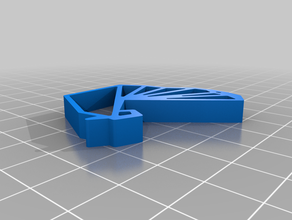 mon personnalisés origami coq personnalisé 3d print model - Mito3D