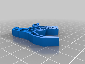 mon personnalisés origami singe personnalisé 3d print model - Mito3D