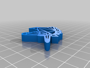 mon personnalisés origami licorne personnalisé 3d print model - Mito3D