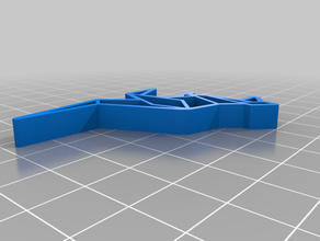 mon personnalisés origami kangourou personnalisé 3d print model - Mito3D