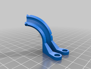 anycubic kossel hotend cableholder remix cabel holder 3d print model - Mito3D