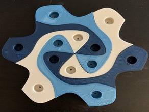 tessellation push-pin-Löcher 3d print model - Mito3D