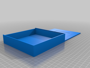 sliding lid box snowflakes customized 3d print model - Mito3D