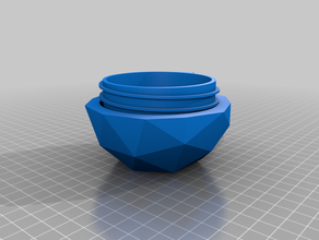 threaded container dice box money 3d print model - Mito3D