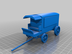 snake oil salesman wagon 3d print model - Mito3D