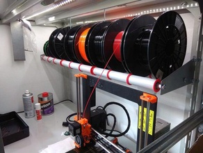 filamento de rodillos la bobina soporte 3d print model - Mito3D
