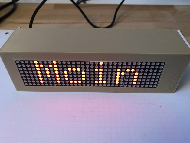 wemos esp8266 matrix7216 Uhr mit Wetter-station 3D print model - Mito3D