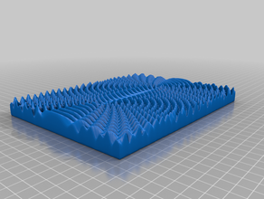 ondas de padrões interferência lente convexa do lado obstáculo tal 3d print model - Mito3D