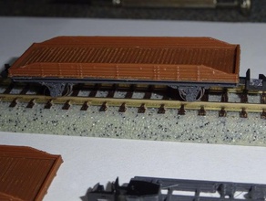 ruso 20t plataforma del vagón los trenes modelo 3d print model - Mito3D