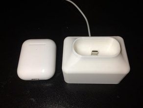 apple airpods charging stand air pods charger 3d print model - Mito3D