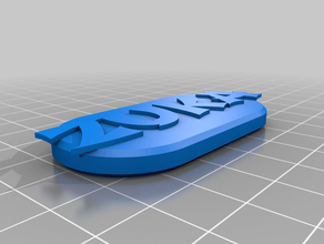 zuka name tag customized 3d print model - Mito3D