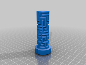labyrinth tower Doppel-puzzle box container dnd prop Geschenk Geschenk-box puzzle Turm 3d print model - Mito3D
