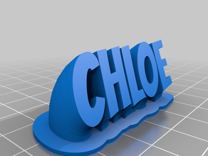 chloe customized 3d print model - Mito3D
