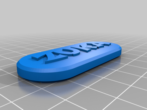 zuka1 dog name tag customized 3d print model - Mito3D