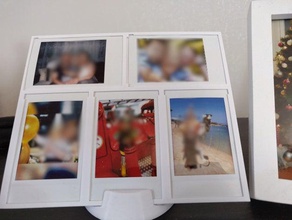 instax cuadro 5 fotos mini marco 9 imágenes polaroid viajes 3d print model - Mito3D